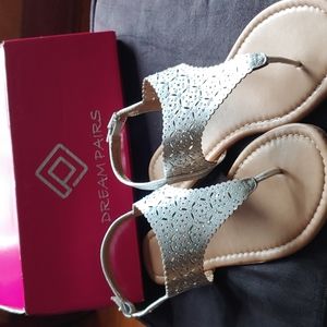 Silver sandals
